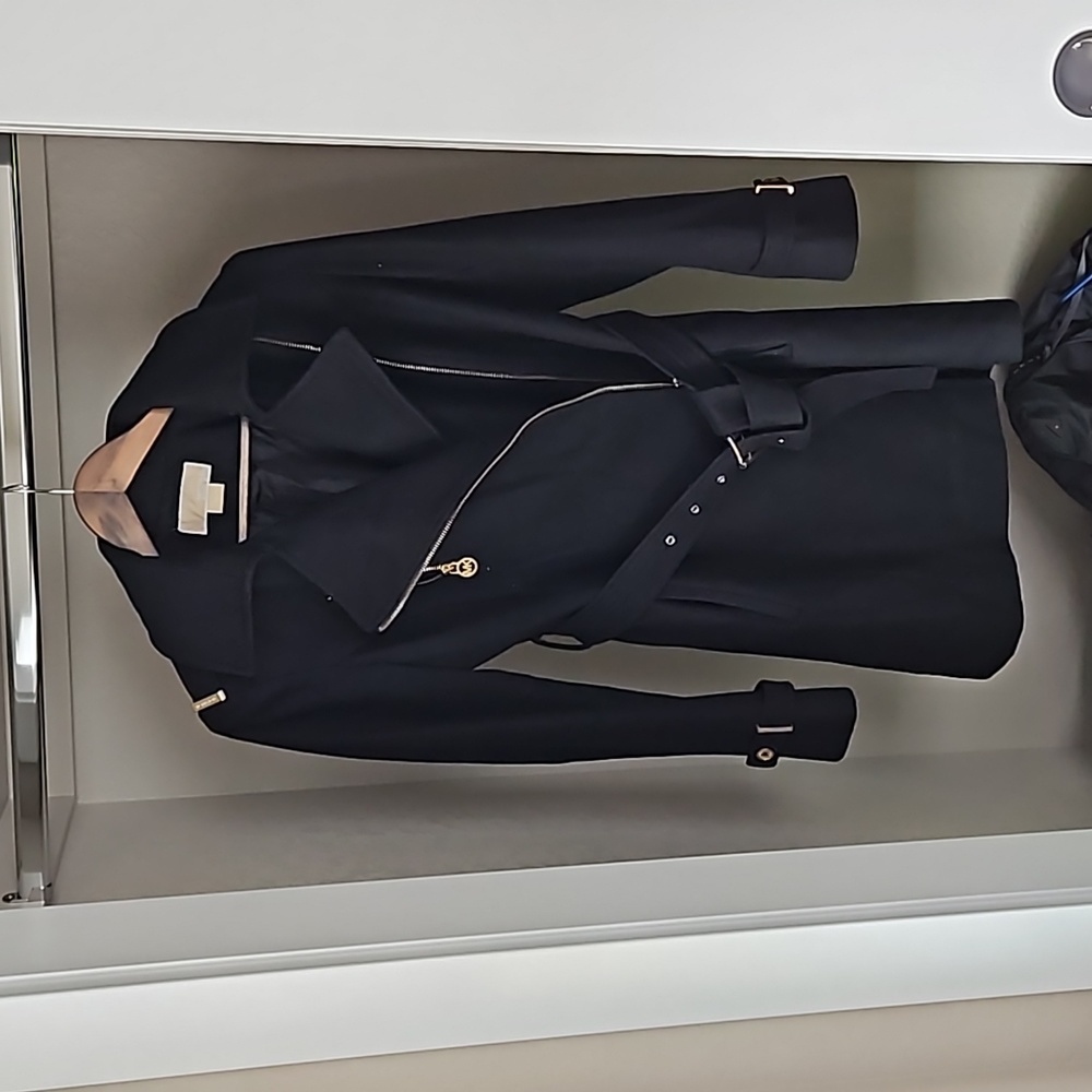 Michael Kors Black Wool Coat - size 4